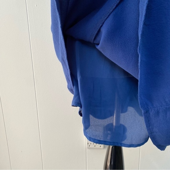 LuLu's Crossroad Cutie Navy Blue Off-the-Shoulder Mini Dress Size Medium - Picture 13 of 16